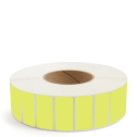 2" x 1" Chartreuse - Thermal Transfer Labels - 3" Core - Freezer Grade Adhesive