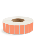 2" x 1" Orange - Thermal Transfer Labels - 3" Core - Removable Adhesive
