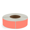 2" x 6" Fluorescent Red - Direct Thermal Labels - 3" Core - Freezer Grade Adhesive