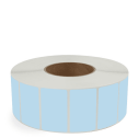 2.5" x 1.5" Blue - Thermal Transfer Labels - 3" Core - Removable Adhesive
