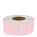 2.5" x 1.5" Pink - Thermal Transfer Labels - 3" Core - Freezer Grade Adhesive