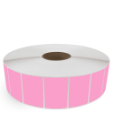 3" x 2" Hot Pink - Thermal Transfer Labels - 3" Core / 12" Outer Diameter (No Perf) - Freezer Grade Adhesive