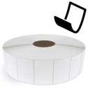 3" x 2" Blockout - Thermal Transfer Labels - 3" Core / 12" Outer Diameter (No Perf) - Freezer Grade Adhesive