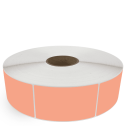 3" x 5" Fluorescent Orange - Direct Thermal Labels - 3" Core / 12" Outer Diameter (No Perf) - Freezer Grade Adhesive