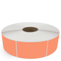 3" x 5" Orange - Thermal Transfer Labels - 3" Core / 12" Outer Diameter (No Perf) - Freezer Grade Adhesive