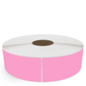 3" x 10" Hot Pink - Thermal Transfer Labels - 3" Core / 12" Outer Diameter (No Perf) - Acrylic