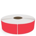 3" x 10" Red - Direct Thermal Labels - 3" Core / 12" Outer Diameter (No Perf) - Removable Adhesive