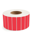 3.5" x 1" Red - Thermal Transfer Labels - 3" Core - Acrylic
