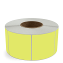 3.5" x 3.5" Chartreuse - Thermal Transfer Labels - 3" Core - Removable Adhesive