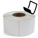 3.5" x 3.5" Blockout - Thermal Transfer Labels - 3" Core - Acrylic