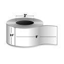 3.5" x 8" Polypropylene - Direct Thermal Labels - 3" Core - Acrylic