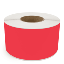 4" x 510' Continuous Feed Red - Direct Thermal Labels - 3" Core - Removable Adhesive