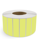 4" x 1" Chartreuse - Direct Thermal Labels - 3" Core - Freezer Grade Adhesive