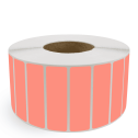 4" x 1" Fluorescent Red - Direct Thermal Labels - 3" Core