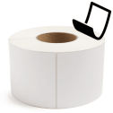 4" x 6" Blockout - Thermal Transfer Labels - 3" Core (No Perf) - Removable Adhesive
