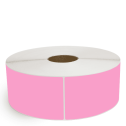 4" x 13" Hot Pink - Thermal Transfer Labels - 3" Core / 12" Outer Diameter (No Perf) - Removable Adhesive