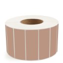 4" x 1.5" Brown - Direct Thermal Labels - 3" Core - Removable Adhesive
