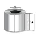 4" x 1.5" Gray - Direct Thermal Labels - 3" Core