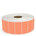 4" x 2" Orange - Thermal Transfer Labels - 3" Core / 12" Outer Diameter (No Perf) - Freezer Grade Adhesive