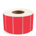 4" x 2" Red - Thermal Transfer Labels - 3" Core (No Perf) - Freezer Grade Adhesive