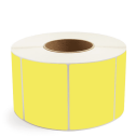 4" x 3" Yellow - Direct Thermal Labels - 3" Core (No Perf) - Removable Adhesive
