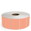 4" x 3" Fluorescent Orange - Direct Thermal Labels - 3" Core / 12" Outer Diameter (No Perf) - Freezer Grade Adhesive