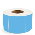 4" x 4" Dark Blue - Direct Thermal Labels - 3" Core