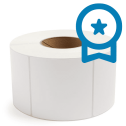 4" x 4" White - Direct Thermal Labels - 3" Core (No Perf) - PET Liner
