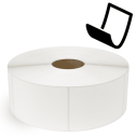 4" x 5" Blockout - Thermal Transfer Labels - 3" Core / 12" Outer Diameter (No Perf) - Removable Adhesive