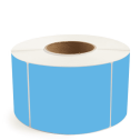 4" x 5" Dark Blue - Thermal Transfer Labels - 3" Core - Removable Adhesive