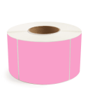 4" x 5" Hot Pink - Thermal Transfer Labels - 3" Core - Acrylic