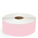 4" x 5" Pink - Thermal Transfer Labels - 3" Core / 12" Outer Diameter (No Perf) - Removable Adhesive
