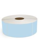 4" x 8" Blue - Thermal Transfer Labels - 3" Core / 12" Outer Diameter (No Perf) - Removable Adhesive