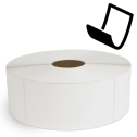 4" x 8" Blockout - Thermal Transfer Labels - 3" Core / 12" Outer Diameter (No Perf) - Freezer Grade Adhesive