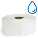 4" x 10" Polypropylene - Direct Thermal Labels - 3" Core / 12" Outer Diameter (No Perf) - Removable Adhesive