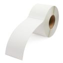 4" x 10" Blue - Direct Thermal Labels - 3" Core - Freezer Grade Adhesive