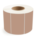 5" x 3" Brown - Direct Thermal Labels - 3" Core - Freezer Grade Adhesive