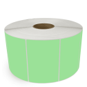 6" x 4" Fluorescent Green - Direct Thermal Labels - 3" Core / 12" Outer Diameter (No Perf) - Freezer Grade Adhesive