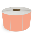 6" x 4" Fluorescent Orange - Thermal Transfer Labels - 3" Core / 12" Outer Diameter (No Perf) - Removable Adhesive