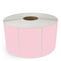 6" x 4" Pink - Thermal Transfer Labels - 3" Core / 12" Outer Diameter (No Perf) - Removable Adhesive