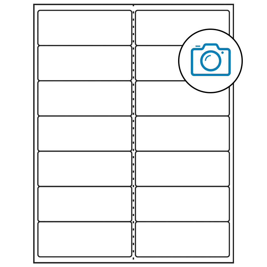 4" x 1.5" Photo Gloss Rectangular Sheet Labels
