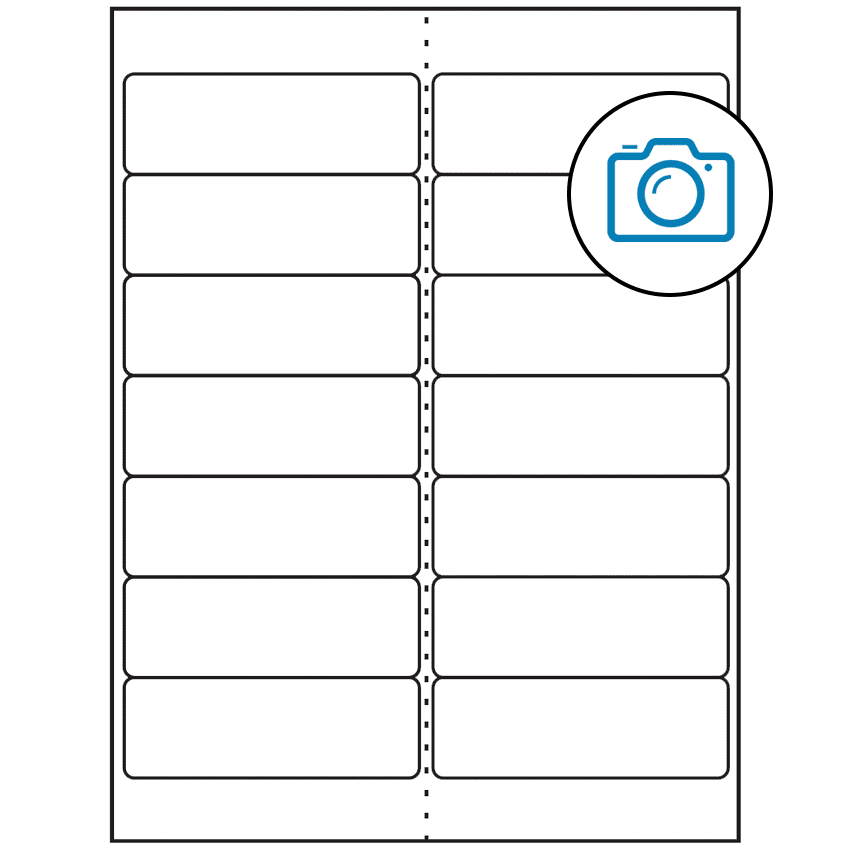 4" x 1.33" Photo Gloss Rectangular Sheet Labels