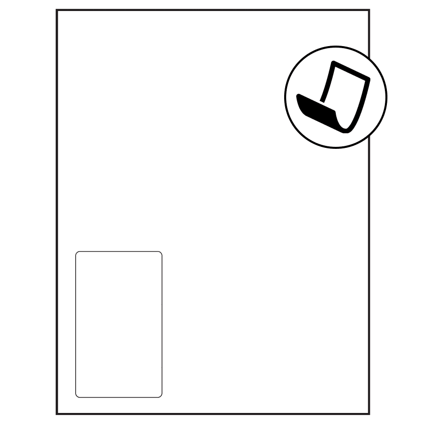 2.375" x 4" Blockout Rectangular Sheet Labels