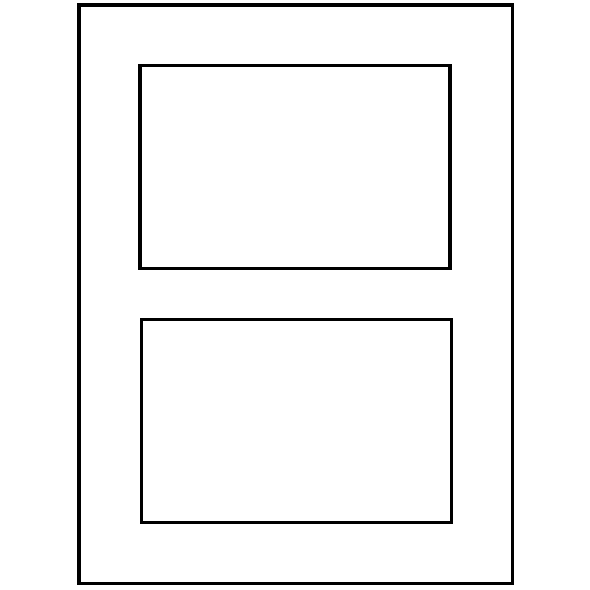 5" x 3.50785" White Polyester Rectangular Sheet Labels