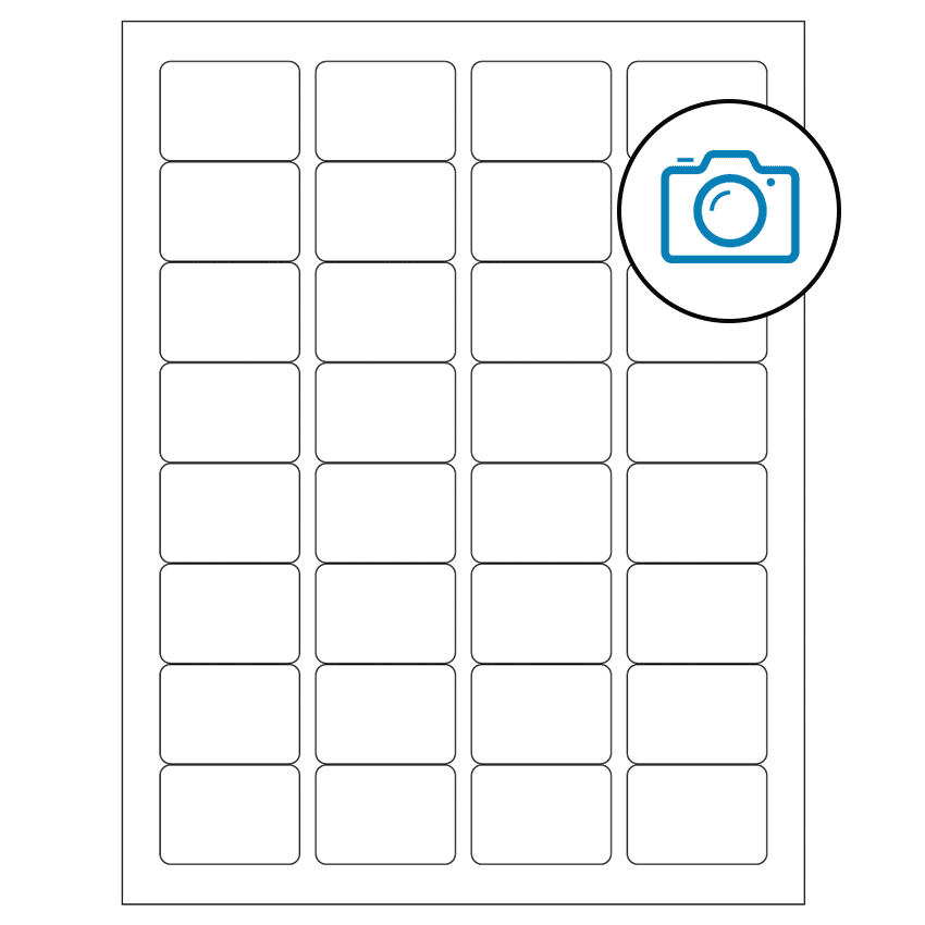 1.75" x 1.25" Photo Gloss Rectangular Sheet Labels