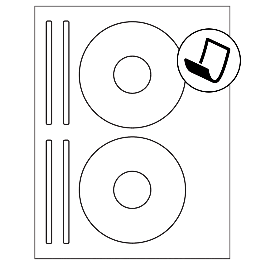 4.625" x 4.625" Blockout Sheet Labels