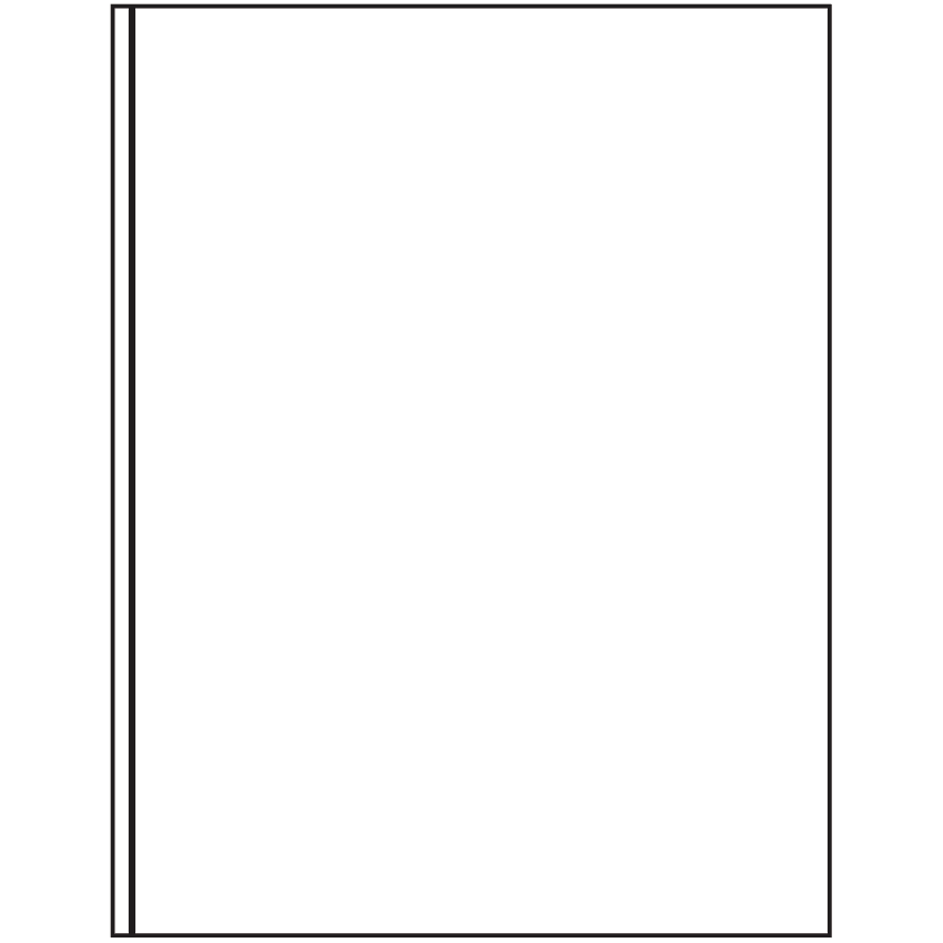 8.375" x 11" White Rectangular Sheet Labels