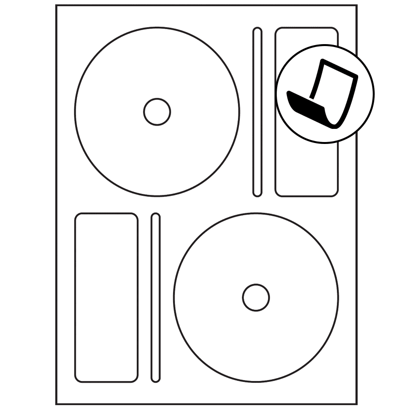 4.656" x 4.656" Blockout Sheet Labels