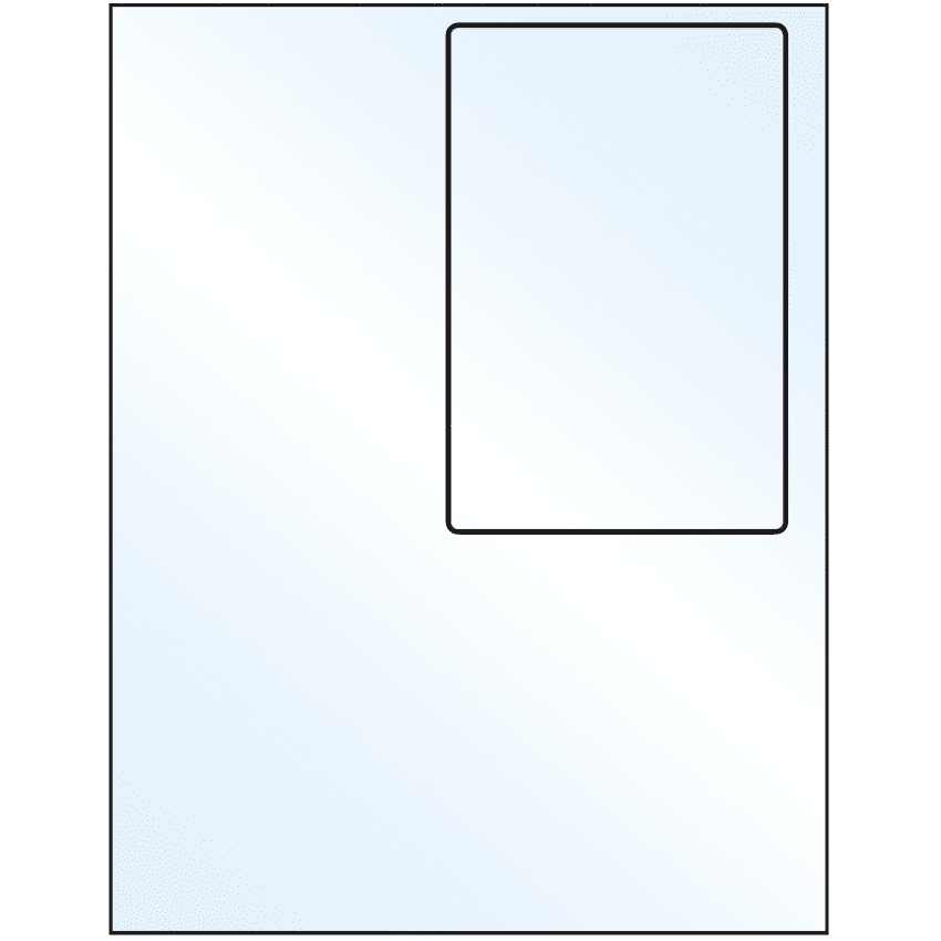 4" x 6" Crystal Clear Rectangular Sheet Labels