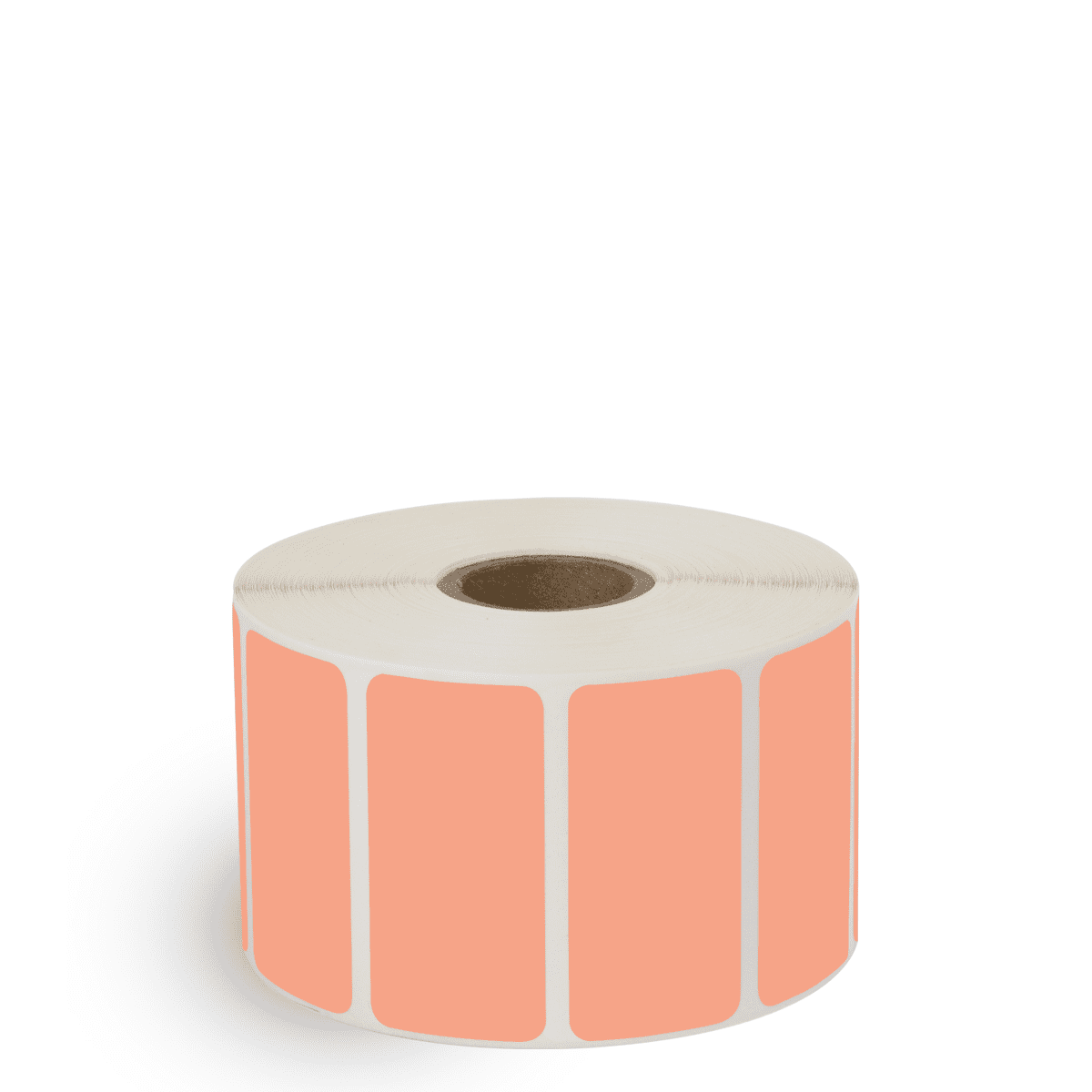 2" x 1" Fluorescent Orange - Direct Thermal Labels - 1" Core - Freezer Grade Adhesive